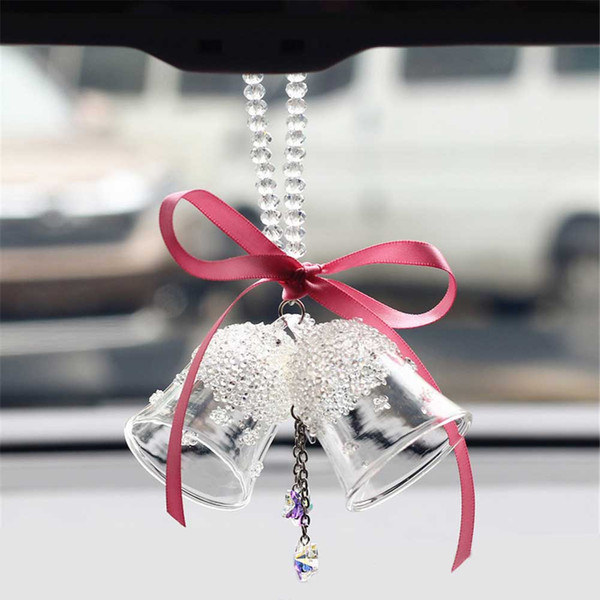 Glass Wind Bell, Exquisite Decoration for Home, Car and Curtain,Crystal Bell, Great Gift for Christmas and Other Festivals