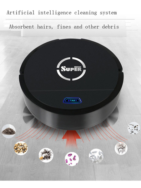 USB Charging Modes 3 Sweeping Broom Intelligent Robot Vacuum Cleaner Low Noise Cleaning Tools To Dust Sterilize At Home