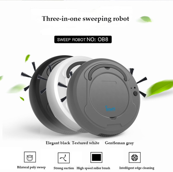 3in 1 Rechargeable Floor Sweeping Robot Intelligent Self-Induction Dust Collector Sweeping Floor Robot Vacuum Cleaner aspiradora