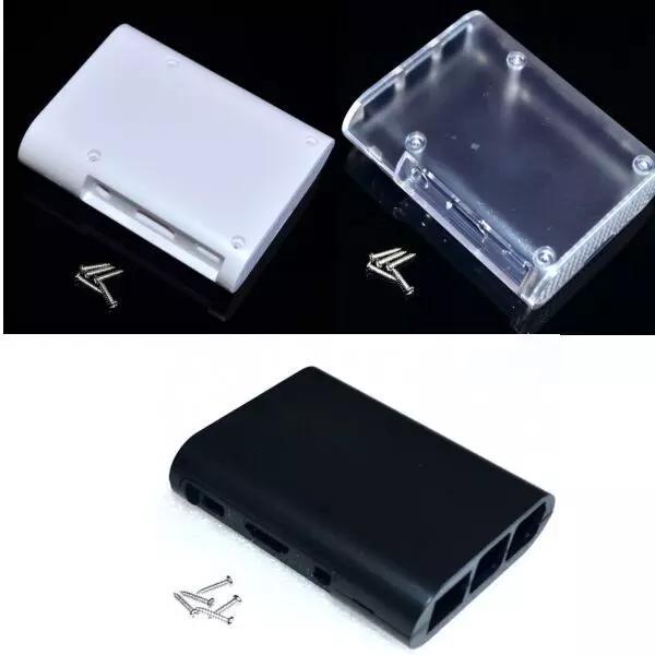 2017 3 Color Raspberry Pi 2 Model B Matte Clear White Black Case Cover Shell Enclosure Box ABS Case Heat Sink For Raspberry Pi B+