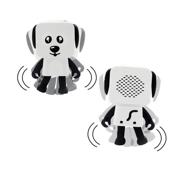 2018 Mini Super Cut Smart Dancing Robot Dog Bluetooth speaker Multi portable Bluetooth Speakers New years Christmas Gift For Child Kids 50pc