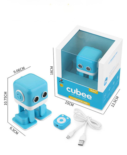 RC Cubee Intelligent Robot Remote Control Smart Robots Walk Slide Dance Music Talk Demostration Interactive Inductive Education Toys