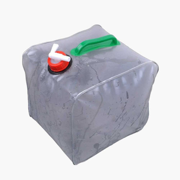 10 Liter Capacity Portable Foldable Water Carrier Bag Food Grade Emergency Cube Water Bag-Outdoor Collapsible PVC Water Storage Container