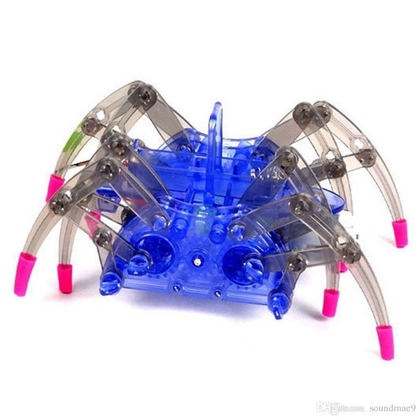 DIY Assemble Intelligent Electric Spider Robot Toy Educational Kit Hot Selling Puzzle Toy For Kids And Adults High Quality Retail Package