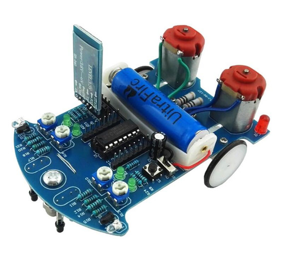 D2-6 DIY Smart Tracking Robot Car Electronic Kit With Reduction Motor Fun electronic production