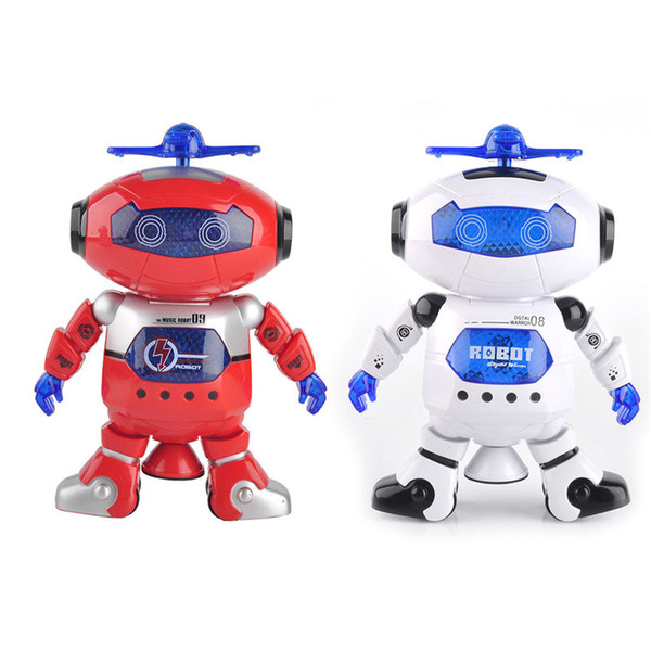 Wonderful Smart Space Dance Robot Astronaut Play Electronic Walking Gift Kids Children 2 Color Dancing Toys with Music Light