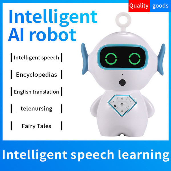 2018 XiaoGu Students AI Intelligent Robot Speakers App Controls Voice Intercom Music Playback Story Music Wifi Connect For Childs Best Gift