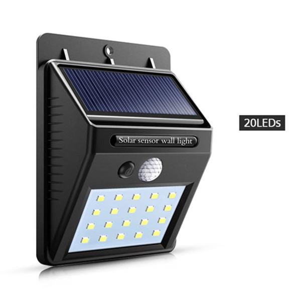 Waterproof 20 30LEDs Solar Light Solar Panels Power PIR Motion Sensor LED Garden Light Outdoor Pathway Sense Solar Lamp Wall Light