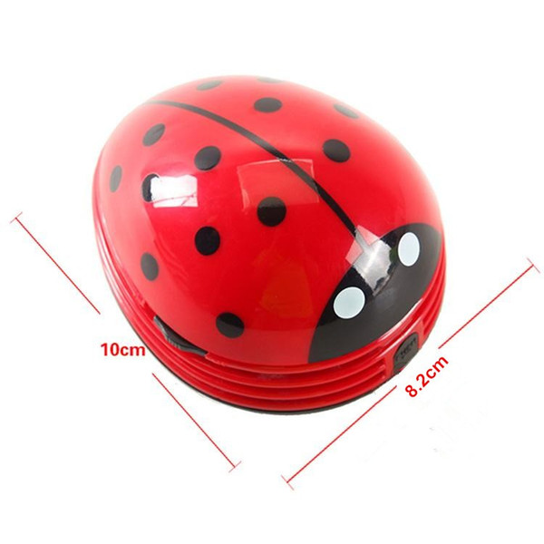 Mini Ladybug Desktop Coffee Table Vacuum Cleaner Dust Collector for Home Office