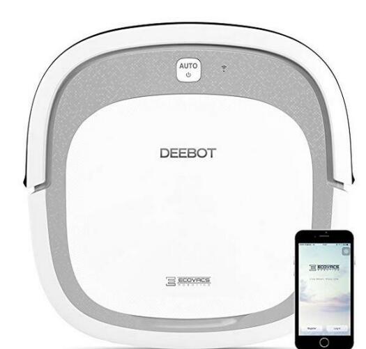 New Arrival White Original ECOVACS DEEBOT Slim2 Robotic Vacuum Cleaner for Bare Floors Only with Dry Mopping Feature Hot Sale