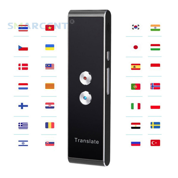 Portable Smart Speech Translator Two-Way Real Time 39 Multi-Language Translation For Learning Travelling Business Meeting