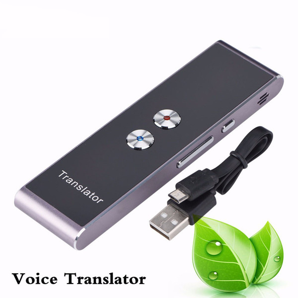 Portable Intelligent Voice Translator Two-Way Real Time Speech Translation Officer For Learning Travelling T8 Smart Translator bar