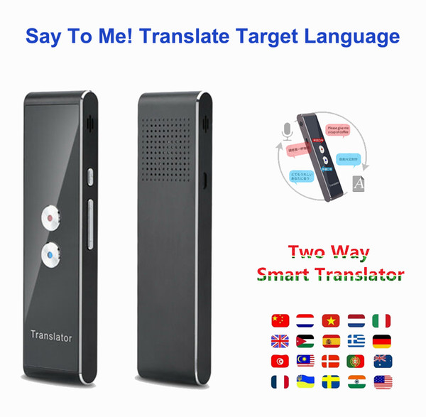 Portable Smart Voice Translator Real Time Multi-Language Speech Interactive Translator 3 in 1 voice Text Bluetooth