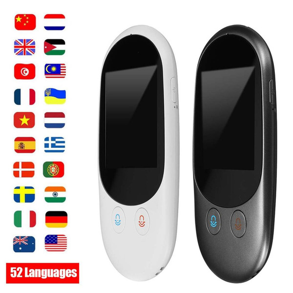 Wireless WiFi Smart Voice Translator Portable 52 Language 2-Way Language Translation Traductor Business Meeting Learning Travel