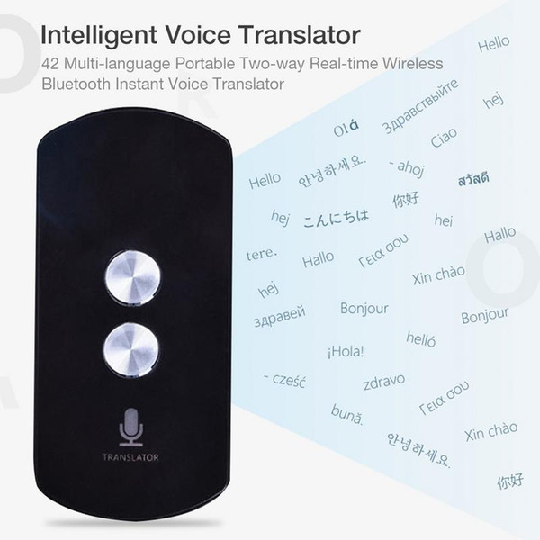 42 Languages Synchronous Voice Translator Portable Two-way Real-time Wireless Bluetooth Instant Voice Translator