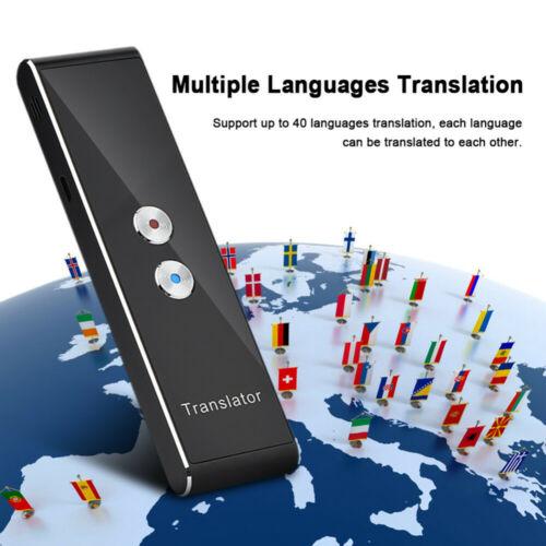 Mini Portable Smart Voice Translator Two-Way Real Time Multi-Language Translation Built-in 3.7V 750mA Rechargeable Battery 3B18