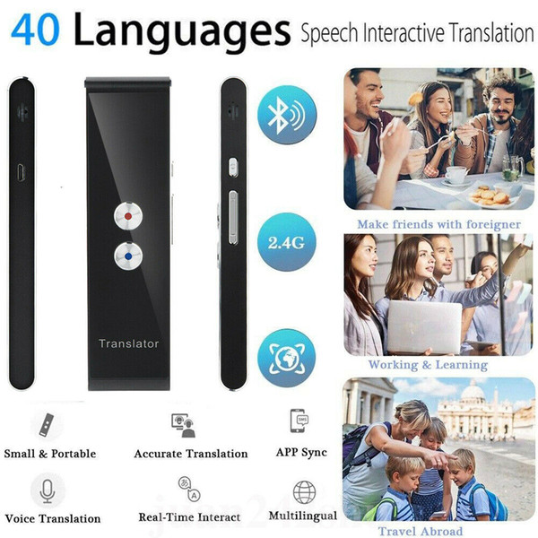 Hot 2019 T8 Smart 40 Language Translator Real-time Speech Translation For Business Travel