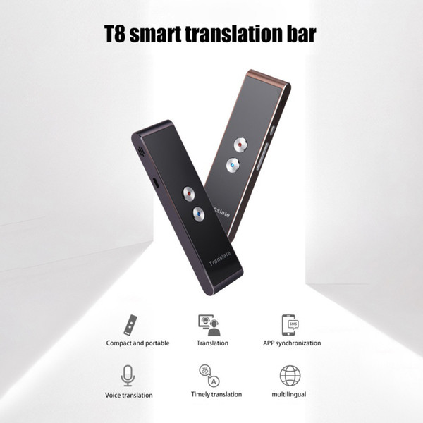 T8 Smart Speech Voice Translator Two-Way Real Time 30 Multi-Language Translation For Learning Travel Business Meeting