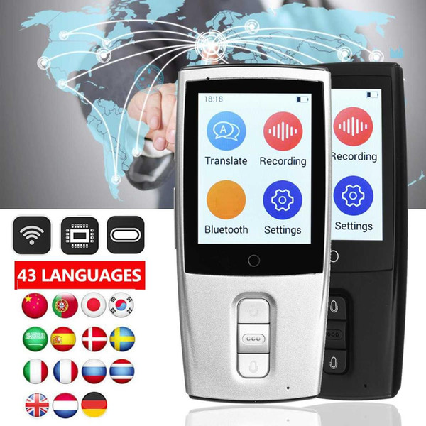 Smart Voice Translator 2 Way Portable Translator Real Time WiFi Translation 43 Languages Traductor for Learning Meeting Business