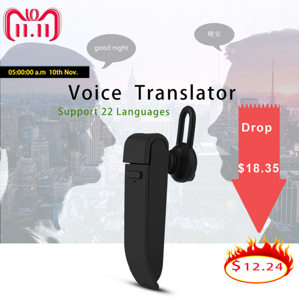 Bluetooth voice translator 22 Languages instant Wireless earphone traductor simultaneo Intelligent russia english translator New