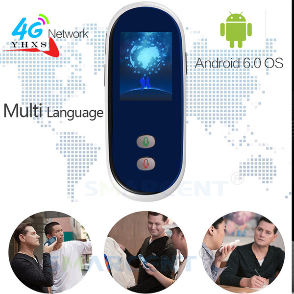 Smart Portable Voice Translation 4G Translator 35 Language Handheld Real Time Interactive Instant Translator WIFi Android 6.0