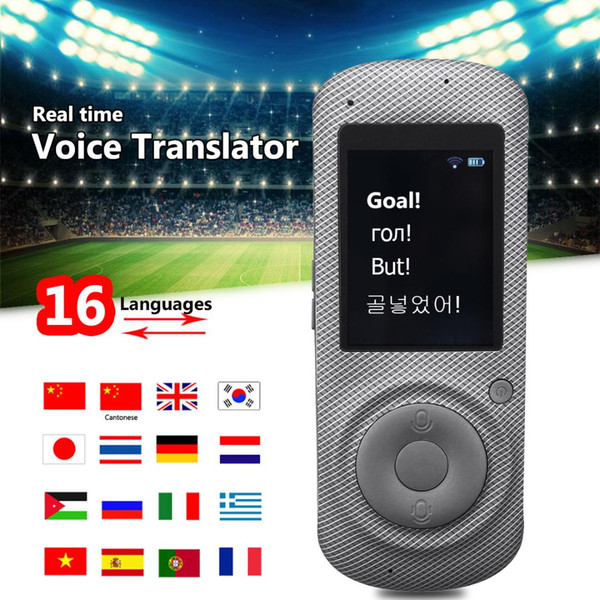 Portable Wifi Device Smart Voice Translator Simultaneous 16 Languages Instant Translator Traveling Meeting Learn Russian English