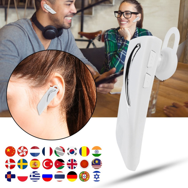 Bluetooth 5.0 Wireless Translation Earphone Portable Real-time Simultaneous Translator with A2DP HFP Earphones for 28 Languages