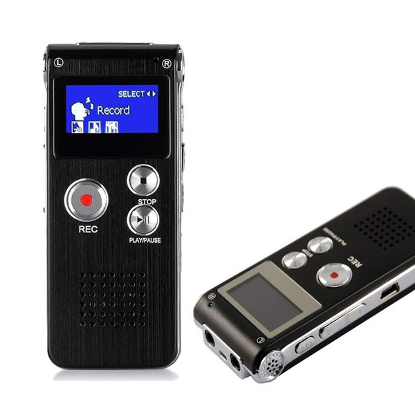 8GB Multi-functional Digital Voice Recorder Rechargeable Dictaphone Stereo Voice Recorder with MP3 Player Perfect for Recording Interviews..