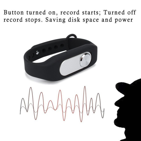 New Fashion Wristband Voice Recorder MINI 8GB Digital Audio Voice Recorder 70hours Recording