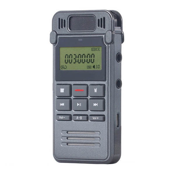 A-B Repeat Conferences USB Charging Sound Audio Dictaphone Noise Canceling 8GB Digital Voice Recorder Microphone MP3 Player