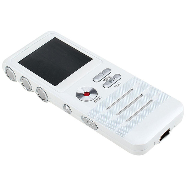 Professional Mini Noise Reduction 8GB Digital Voice Recorder Dual Microphone MP3 Player Stereo Recording