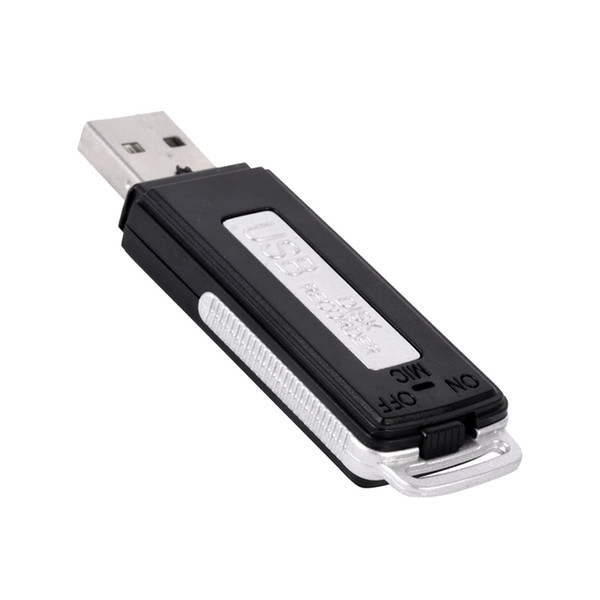 Portable 2 in 1 USB Pen Flash Drive Disk Digital Audio Voice Recorder Mini Recording 70 Hours Dictaphone Recording High Quality