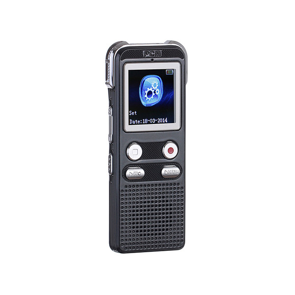 Wholesale- Professional Stereo Digital Voice Recorder 8GB MP3 Player with speaker one-key recording real dual track voice recorder