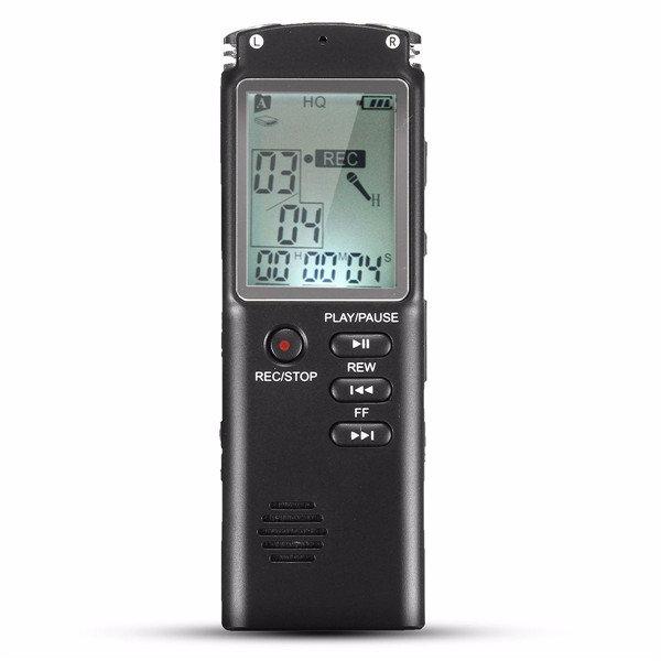 T60 8GB Portable Rechargeable LCD Digital Audio Voice Recorder Dictaphone With Land Line Telephone Recording Kit