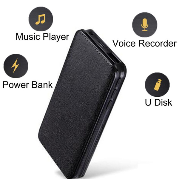 Hidden Digital HD Voice Activated Recorder + Power Bank Hidden Dictaphone Recording with Magnetic U Disk Password Protect Record