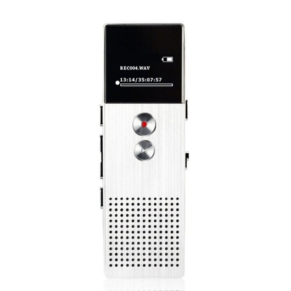 8/16G Professional Audio Recorder HD Dual Microphone Recording Digital Voice Recorder Telephone Recording Support TF Card