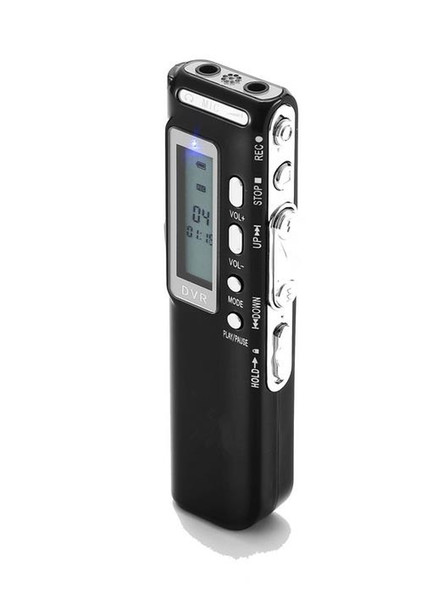 Wholesale- USB Digital Audio Voice Recorder 8GB Dictaphone MP3 Player Recorder LCD Display Screen