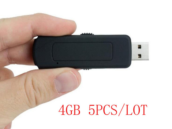 5PCS/LOT UR09 4GB USB disk Voice activated ,audio recorder ,u disk voice recorder,U flash audio recorder