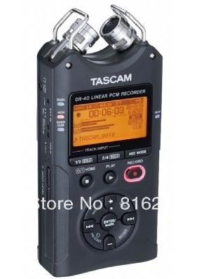 Wholesale- Original Tascam dr-40 handheld digital voice recorder professional recordin