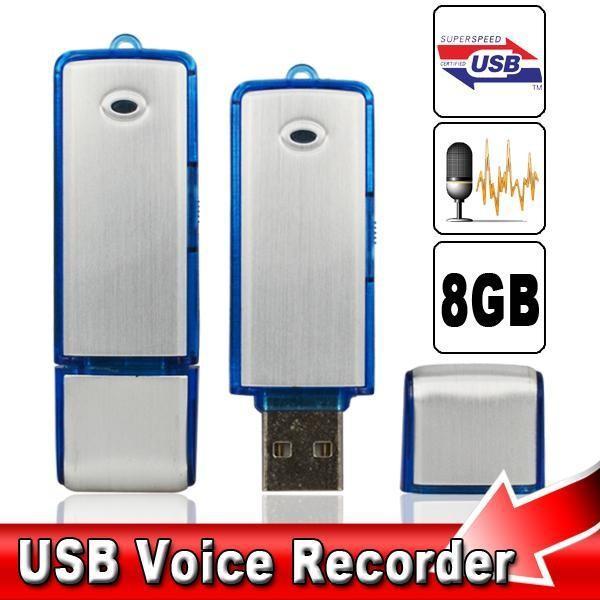 8GB USB Pen Voice Audio Recorder 192KBPS Flash Drive Mini Digital Dictaphone SK-858 150 hours recording