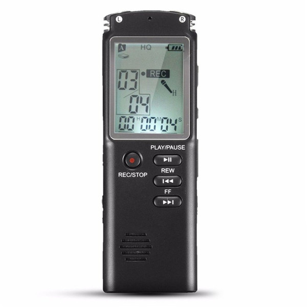 8GB Rechargeable LCD Screen Digital Audio Sound Voice Recorder Dictaphone MP3 Player Phone Call Recording Device