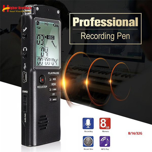 T60 8G/16G/32G Mini Phone Recording Pen USB Professional 96 Hours Dictaphone Digital Audio Voice Recorder with WAV,MP3 Player