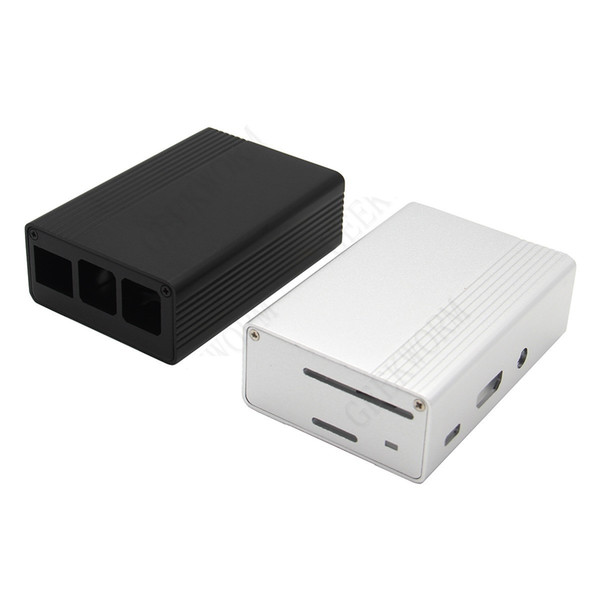 Free shipping Geekworm aluminum box for Raspberry pi 3/3B Enclosure case/box/shell High qualitity