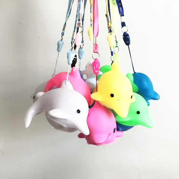 Supplies Originality Colorful Fast Lightning Sika Dolphin Small Night-light Luminescence Toys Wechat Business Sweep Code Gift