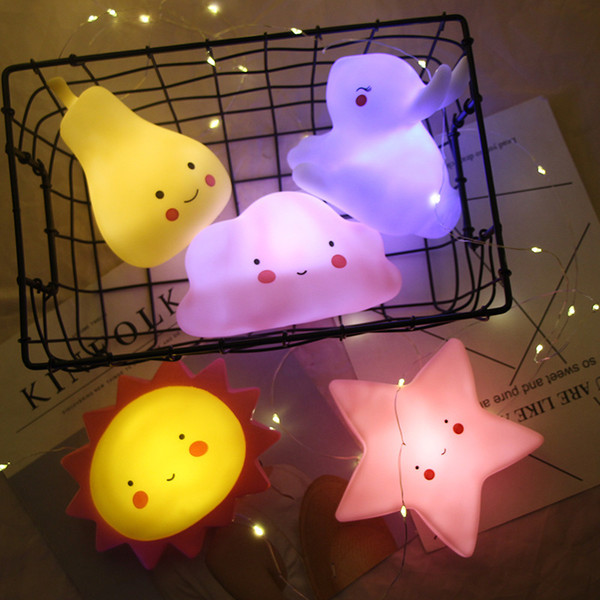 New Pattern LED Modeling Lamp Ins Decoration Stars Moon Children Room Lamp Baby Unicorn Small Night-light