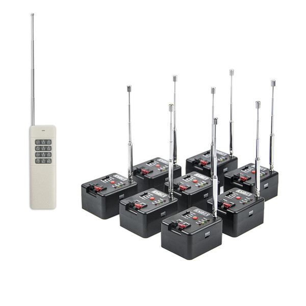 8 Cue Remote Wireless Fireworks Firing system Four Fire Modes Wedding Equipment & 12 Button Transmitter