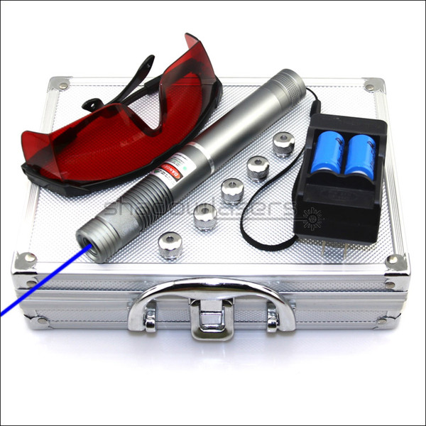 Shadowlasers BX4 High Power 450nm Blue Laser Pointer Laser Torch Visible Lazer Beam Flashlight Hunting With 2*16340 Li Batteries