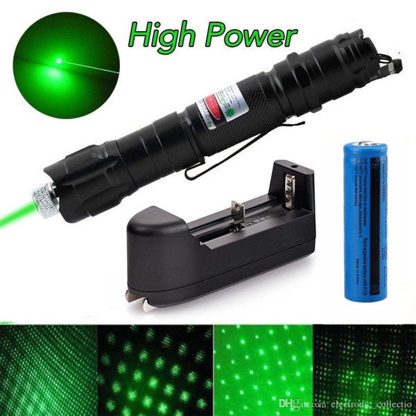 Brand New 1mw 532nm 8000M High Power Green Laser Pointer Light Pen Lazer Beam Military Green Lasers Free shipping