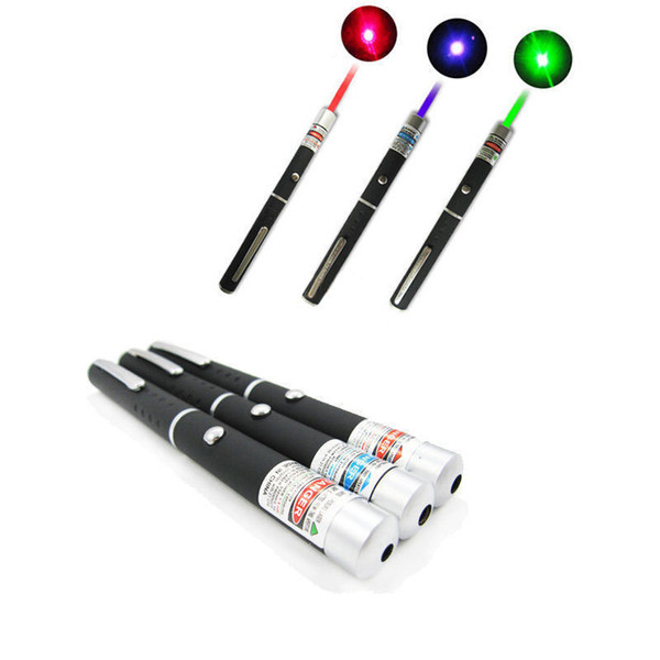 5mW High Power Green Blue Red Laser Pointer Pen 532NM-405NM Visible Beam Light Powerful Lazer Free Shipping