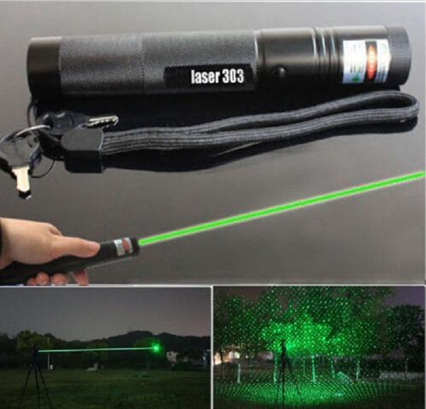 2017 New Laser Pointers 303 Laser Pointer Pen 5mW High Power Adjustable Focus Green Red Purple Ligh without battery